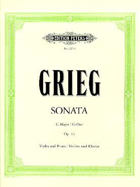 Illustration grieg sonate n° 2 op. 13 en sol maj