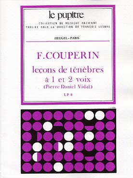 Illustration de Leçons de ténèbres pour voix et basse continue
