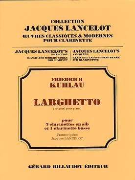 Illustration de Larghetto (3 cl. si b et cl. basse ou 4 cl. si b)