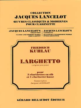 Illustration de Larghetto (3 cl. si b et cl. basse ou 4 cl. si b)
