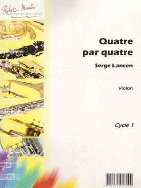 Illustration de Quatre par quatre pour 4 violons