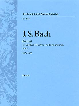 Illustration de Concerto BWV 1056 en fa m pour clavecin et cordes