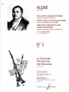Illustration de A la portée du jeune clarinettiste (rév. Dangain) - Vol. 3 : 20 Études élémentaires d'après Klosé