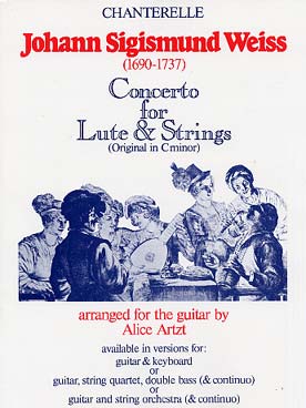 Illustration de Concerto pour luth et cordes, réduction guitare et clavecin