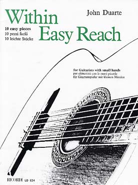 Illustration de Within easy reach, 10 Pièces faciles pour guitaristes aux petites mains
