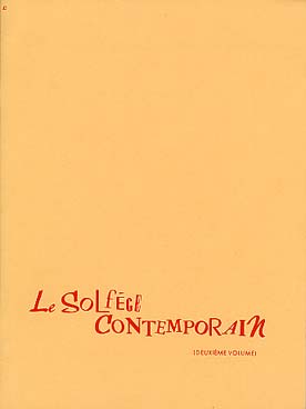 Illustration de Le Solfège contemporain - Vol. 2 : 2 clés mélangées avec accom- pagnement piano (professeur)