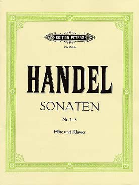 Illustration de Sonates Vol. 1 : sonate N° 1 en mi m, N° 2 en sol m, N° 3 en sol M