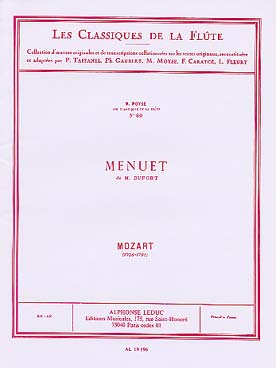 Illustration de Menuet de Duport