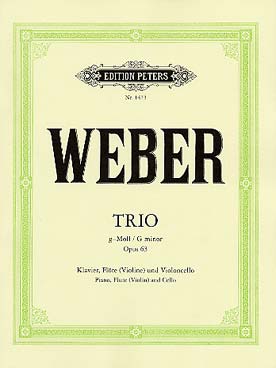 Illustration de Trio op. 63 en sol m pour flûte, violoncelle et piano