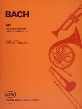 Illustration de Aria pour quintette de cuivres (2 trompettes, cor, trombone, tuba)