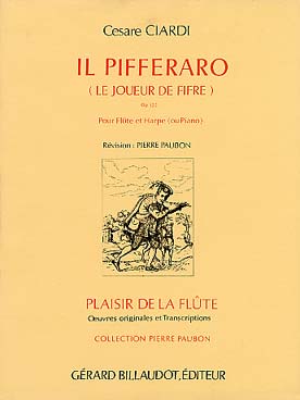Illustration de Il Pifferaro (le joueur de fifre) op. 122 pour flûte et harpe (ou piano)
