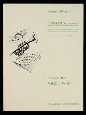 Illustration de Concerto en do M pour 2 trompettes et piano ou orgue (tr. Thilde)