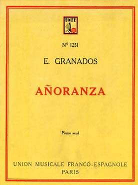Illustration de 6 Piezas sobre cantos populares españoles - N° 1 : Añoranza