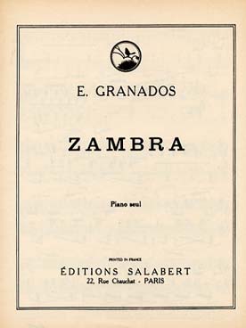 Illustration de 6 Piezas sobre cantos populares españoles - N° 5 : Zambra