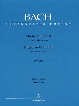 Illustration de Messe en sol M BWV 236, réd. piano