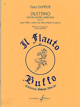 Illustration de Duettino américain op. 37 pour 2 flûtes (ou flûte et violon) et piano