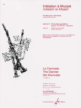 Illustration de Initiation à Mozart (Dangain) - Vol. 3 : 15 études agréables (FE/sup.)