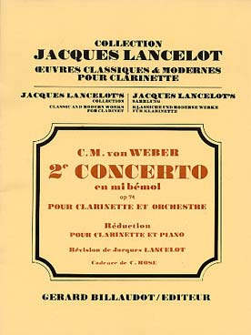 Illustration de Concerto N° 2 op. 74 en mi b - éd. Billaudot (Lancelot)