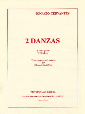 Illustration de 2 Danzas : Tiene que ser - El velorio (tr. E. Vasquez pour 3 guitares)