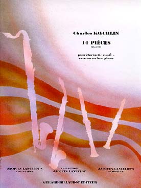 Illustration de 14 Pièces op. 178 pour clarinette en si b, en ut ou en la et piano