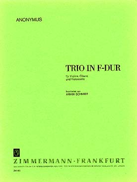 Illustration de Trio pour violon, guitare et violoncelle