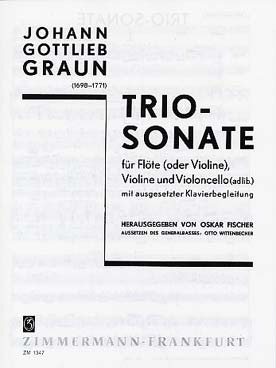 Illustration de Sonate en trio pour flûte, violon, violoncelle et piano
