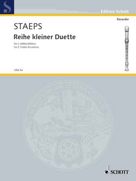 Illustration de Reihe kleiner Duette (flûtes à bec alto)