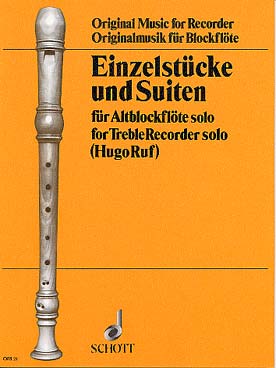 Illustration de EINZELSTÜCKE UND SUITEN (recueil pour flûte à bec alto)