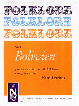 Illustration de Folklore bolivien (2 flûtes à bec alto)