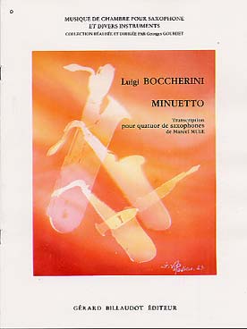 Illustration de Minuetto (tr. Mule pour quatuor de saxophones, C + P)