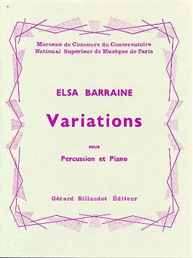 Illustration de Variations pour percussion et piano