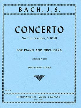 Illustration de Concerto BWV 1058 en sol m