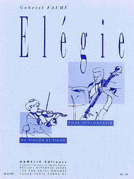 Illustration de Élégie op. 24 (violoncelle ou violon)