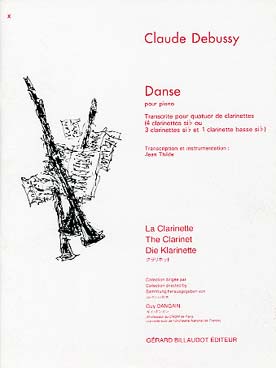 Illustration de Danse (orig. pour piano, tr. Thilde pour 4 cl. si b ou 3 cl. si b et 1 cl. basse)
