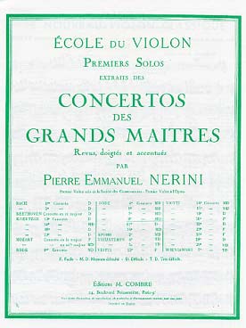 Illustration de 1er Solo du Concerto N° 8 en mi m