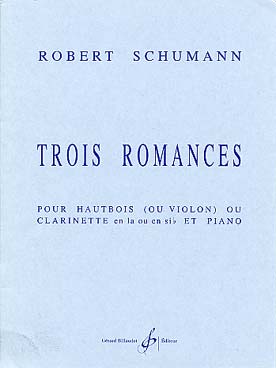 Illustration de 3 Romances op. 94 - éd. Billaudot (tr. Lancelot pour clarinette si b)