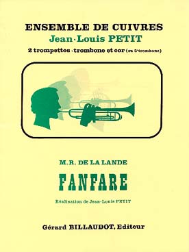 Illustration de Fanfare pour 2 trompettes, cor ou 1er trombone, 2e trombone (tr. Petit, C + P)