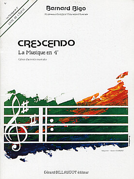 Illustration bigo crescendo musique en  4e, eleve