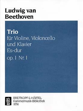 Illustration beethoven trio avec piano op.  1 n° 1