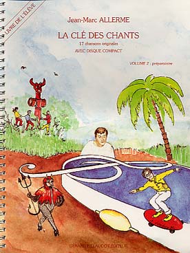 Illustration de La Clé des chants - Vol. 2 : Préparatoire, livre de de l'élève + CD d'accompagnement