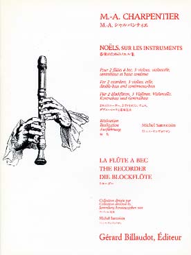 Illustration de Noëls sur les instruments (2 flûtes à bec ou trav., 3 violons, violoncelle, contrebasse et b. c.)