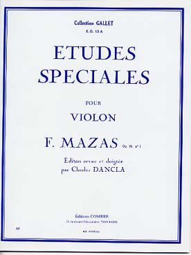 Illustration de Études spéciales op. 36 N° 1 - éd. Combre   