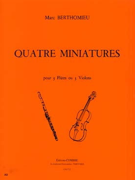Illustration de 4 Miniatures (3 flûtes ou 3 violons)