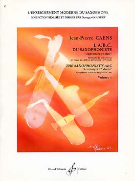 Illustration caens abc saxophoniste en duo vol. 1
