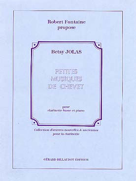 Illustration de Petites musiques de chevet pour clarinette basse et piano