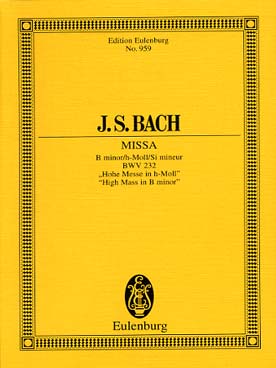 Illustration de Messe BWV 232 en si m - éd. Eulenburg