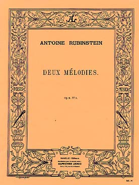 Illustration de Mélodie op. 3 N° 1 en fa M