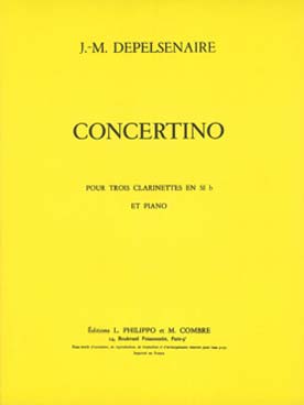 Illustration de Concertino pour 3 clarinettes et piano
