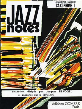 Illustration jazz notes saxophone 1