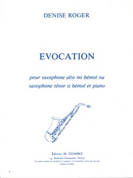 Illustration de Évocation (saxophone alto ou ténor)